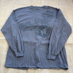 Official Nightforce Precision Optics Men's Gray Eagle Long Sleeve T-shirt  XL